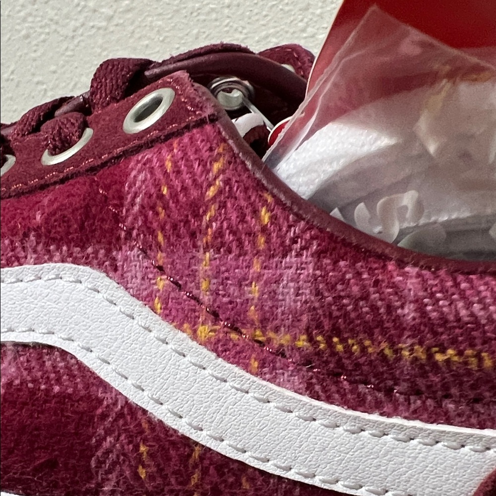 Vans Burgundy Platform Old Skool Women's Sneakers - Picture 5 of 9